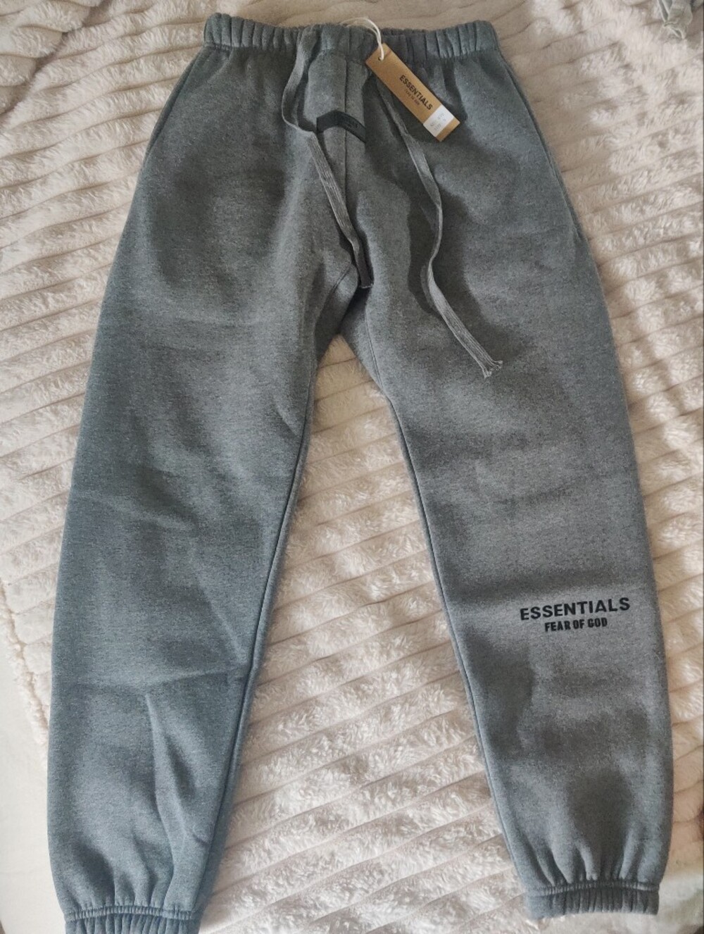 NWT Essentials Fear of God Dark Oatmeal Jogging Pants